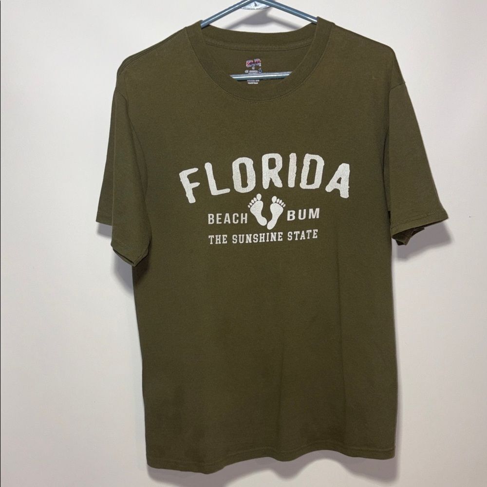 Gildan Olive Green Florida Graphic Tee